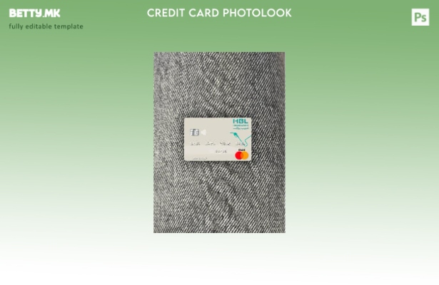 Модерен стил Малдиви Habib Bank Limited преден шаблон за мастер картички со фото